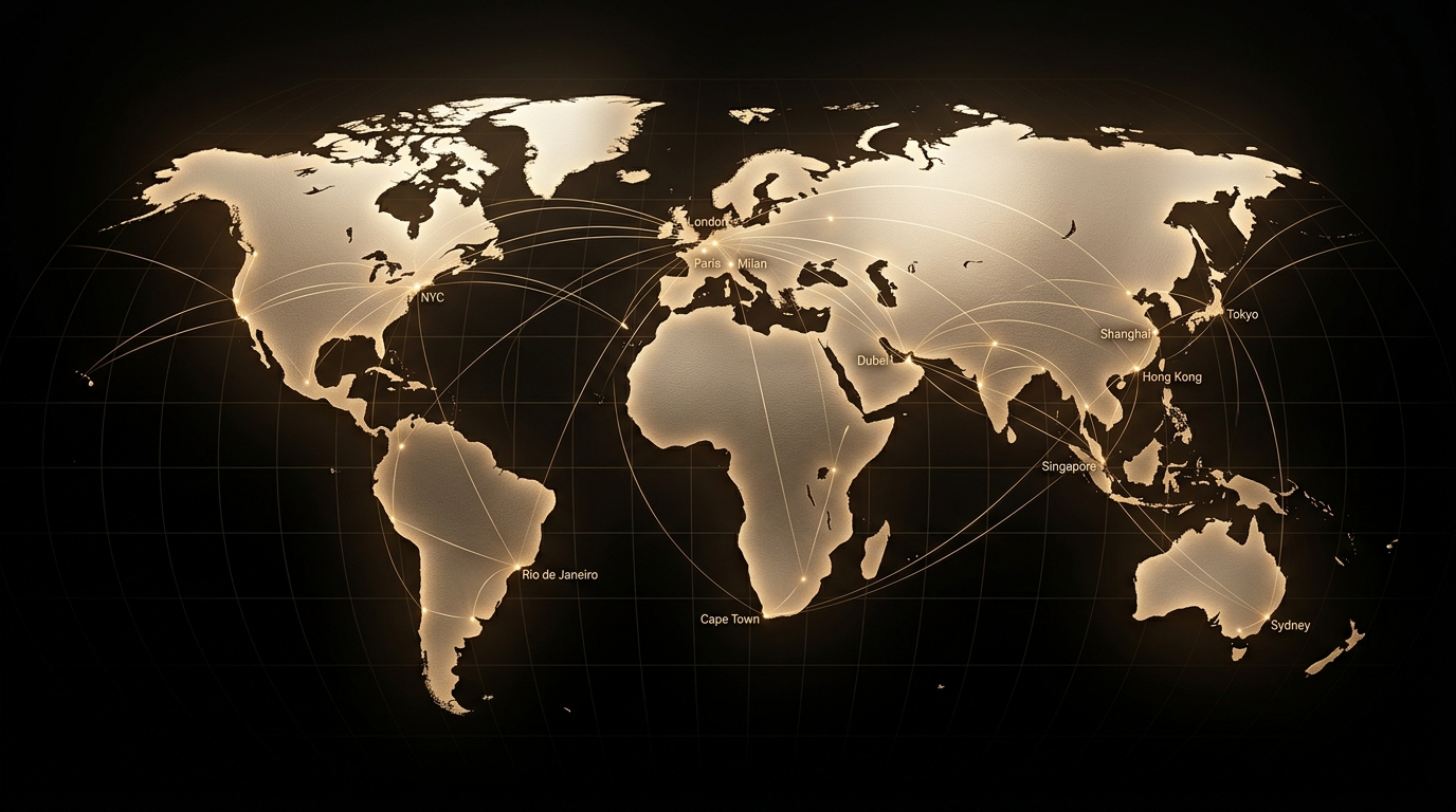 Zenvy Global Export Network Map